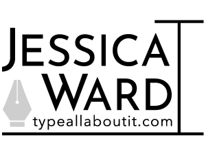 TypeAllaboutIt Logo, Jessica Ward art